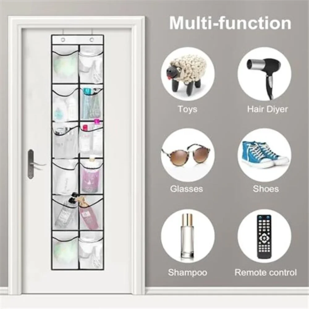 Over Door Shoe Organizer 12 Pocket Hanging Closet Storage